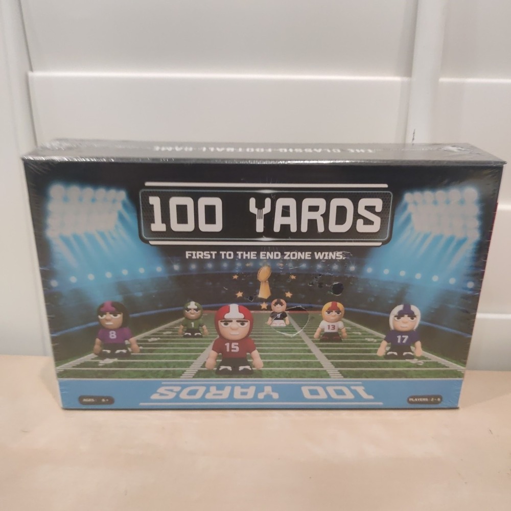 Football Board Game 100 Yards for Kids Ages 6+ 2-6 Players Classroom Family